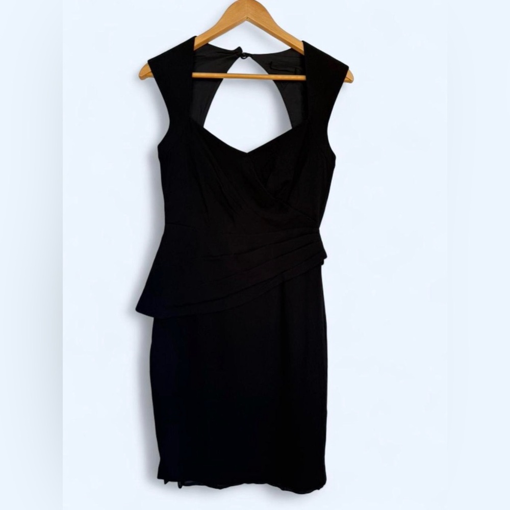 Anthropologie Maple Some Odd Rubies Unequivocal Dress Black Cutout Back, Size 4